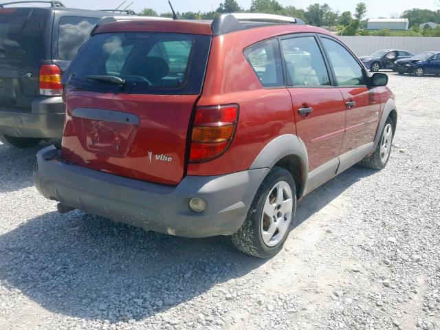 5Y2SL67898Z405005 - 2008 PONTIAC VIBE ORANGE photo 4