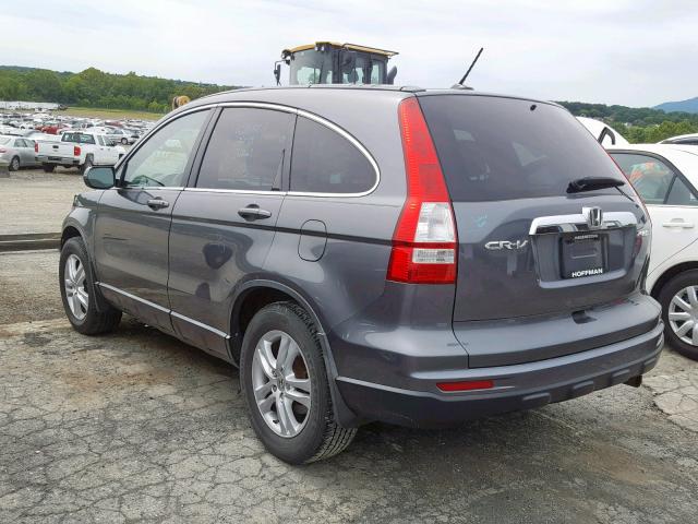 5J6RE4H77AL012707 - 2010 HONDA CR-V EXL CHARCOAL photo 3