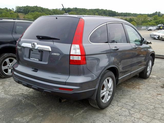 5J6RE4H77AL012707 - 2010 HONDA CR-V EXL CHARCOAL photo 4