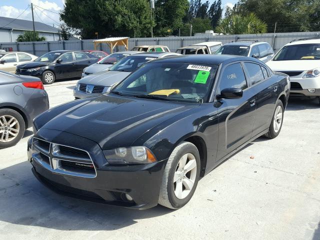 2C3CDXHG1DH586063 - 2013 DODGE CHARGER SX BLACK photo 2