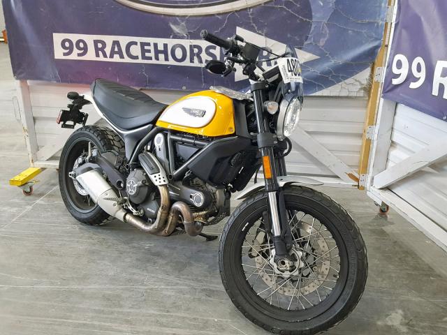 ML015ANM7FT002567 - 2015 DUCATI SCRAMBLER YELLOW photo 1