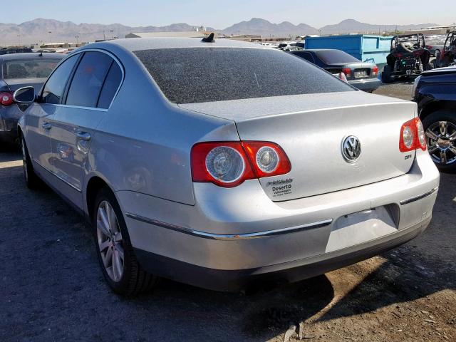 WVWJM7AN6AE070487 - 2010 VOLKSWAGEN PASSAT KOM SILVER photo 3