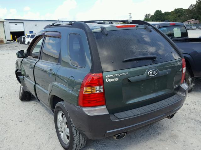 KNDJF723057136405 - 2005 KIA NEW SPORTA GREEN photo 3