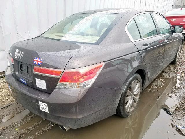 1HGCP2F88CA044099 - 2012 HONDA ACCORD EXL GRAY photo 4