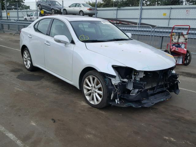 JTHCF5C22A5038094 - 2010 LEXUS IS 250 WHITE photo 1