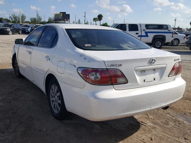 JTHBF30G420058314 - 2002 LEXUS ES 300 WHITE photo 3