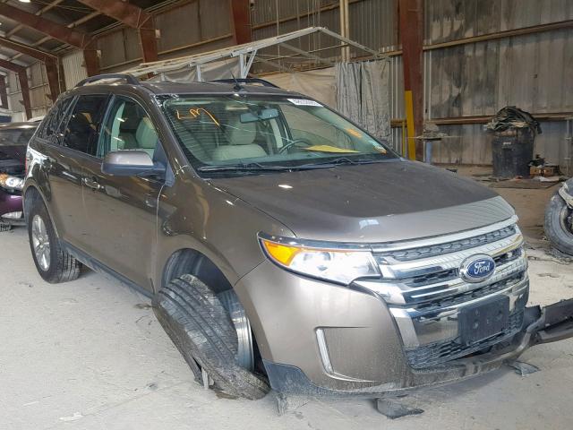 2FMDK3JC2DBB35017 - 2013 FORD EDGE SEL BROWN photo 1