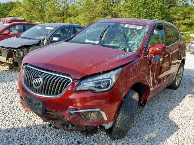 LRBFXBSA6HD030629 - 2017 BUICK ENVISION E BURGUNDY photo 2