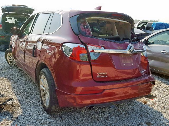 LRBFXBSA6HD030629 - 2017 BUICK ENVISION E BURGUNDY photo 3