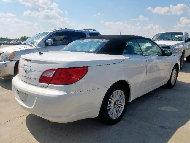 1C3LC45B69N517037 - 2009 CHRYSLER SEBRING LX WHITE photo 4