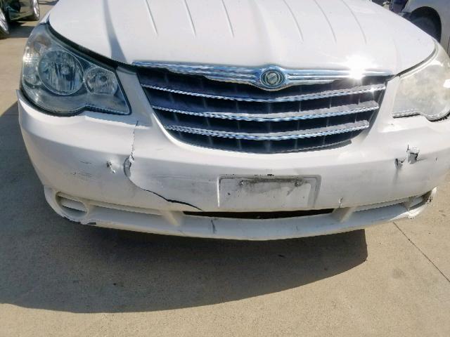 1C3LC45B69N517037 - 2009 CHRYSLER SEBRING LX WHITE photo 9