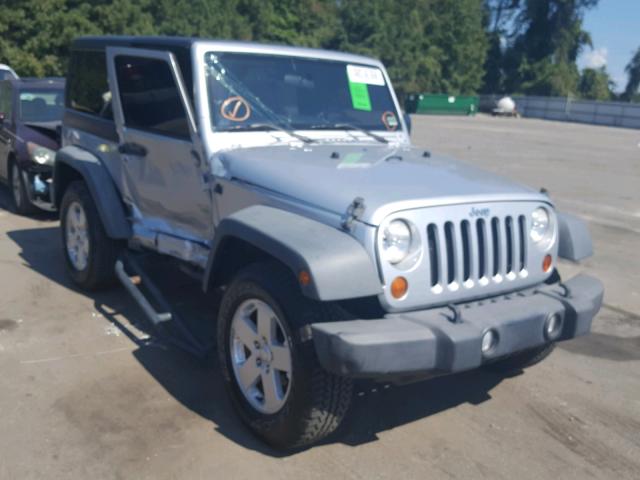 1J4FA24169L773454 - 2009 JEEP WRANGLER X SILVER photo 1