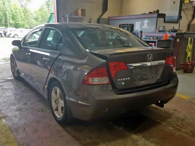 19XFA1F61AE033476 - 2010 HONDA CIVIC LX-S Gris foto 3