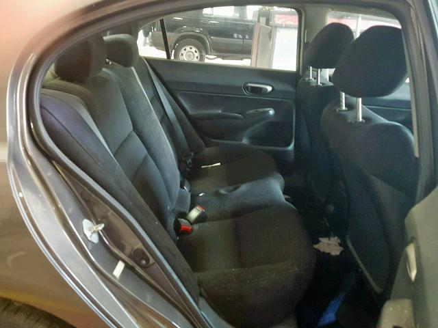 19XFA1F61AE033476 - 2010 HONDA CIVIC LX-S Gris foto 6
