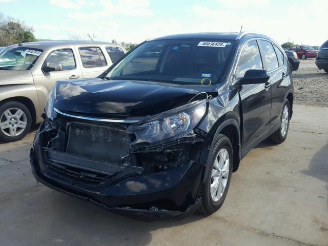 5J6RM3H78CL017043 - 2012 HONDA CR-V EXL BLACK photo 2