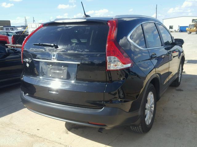 5J6RM3H78CL017043 - 2012 HONDA CR-V EXL BLACK photo 4