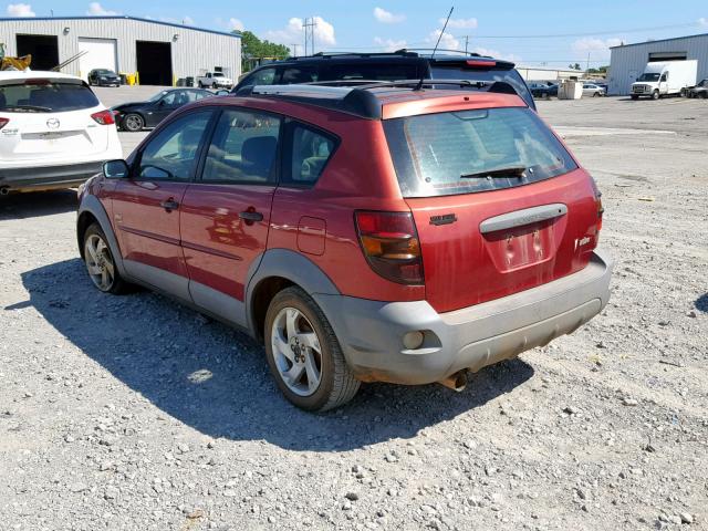 5Y2SL62863Z469907 - 2003 PONTIAC VIBE MAROON photo 3