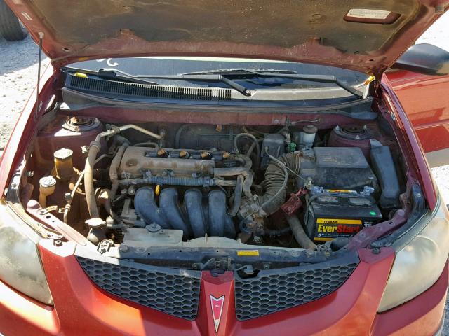 5Y2SL62863Z469907 - 2003 PONTIAC VIBE MAROON photo 7