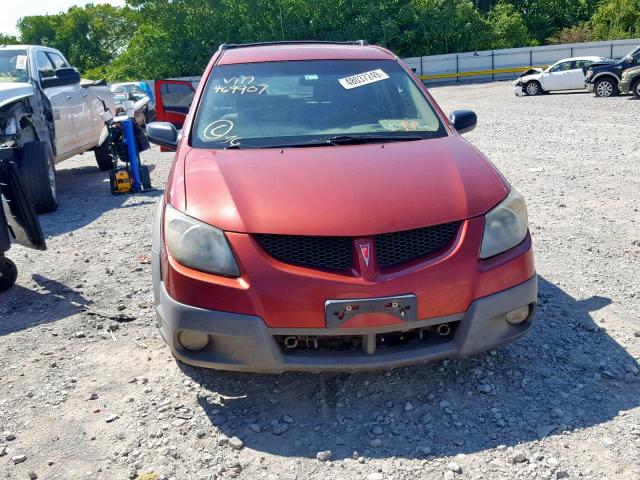 5Y2SL62863Z469907 - 2003 PONTIAC VIBE MAROON photo 9