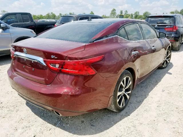 1N4AA6AP2HC375095 - 2017 NISSAN MAXIMA 3.5 BURGUNDY photo 4