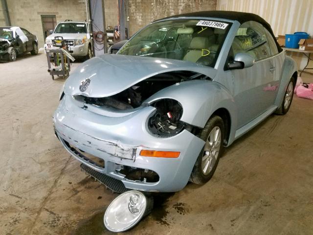 3VWRW3ALXAM009980 - 2010 VOLKSWAGEN NEW BEETLE ლურჯი ფოტო 2