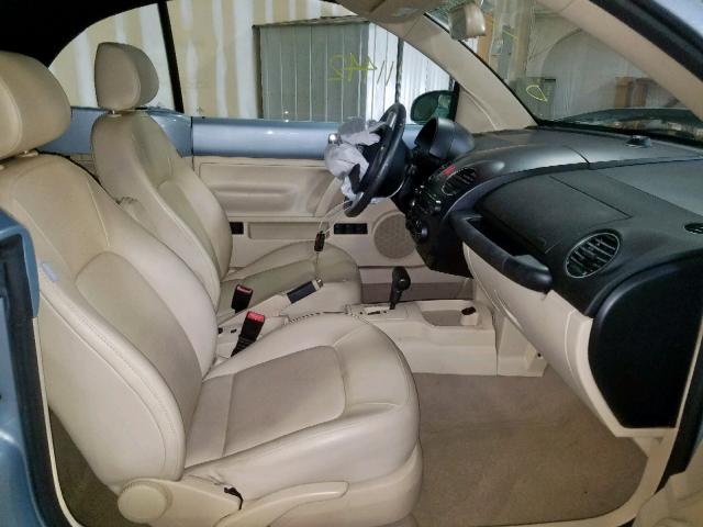 3VWRW3ALXAM009980 - 2010 VOLKSWAGEN NEW BEETLE ლურჯი ფოტო 5