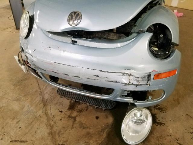 3VWRW3ALXAM009980 - 2010 VOLKSWAGEN NEW BEETLE ლურჯი ფოტო 9