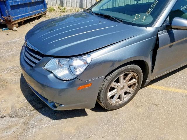 1C3LC55RX8N573547 - 2008 CHRYSLER SEBRING TO BLUE photo 9