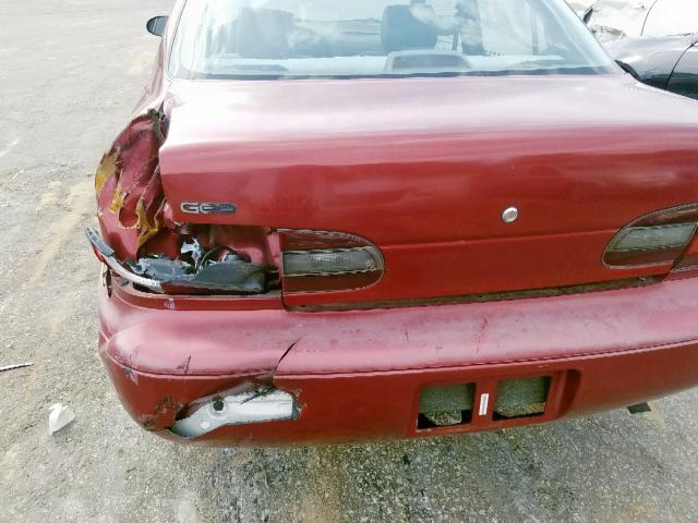 1Y1SK526XVZ411647 - 1997 GEO PRIZM BASE RED photo 9