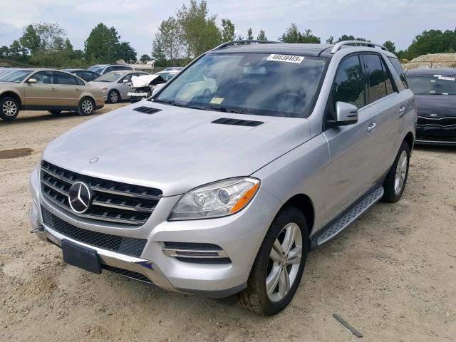 4JGDA5HB5DA203267 - 2013 MERCEDES-BENZ ML 350 4MA SILVER photo 2