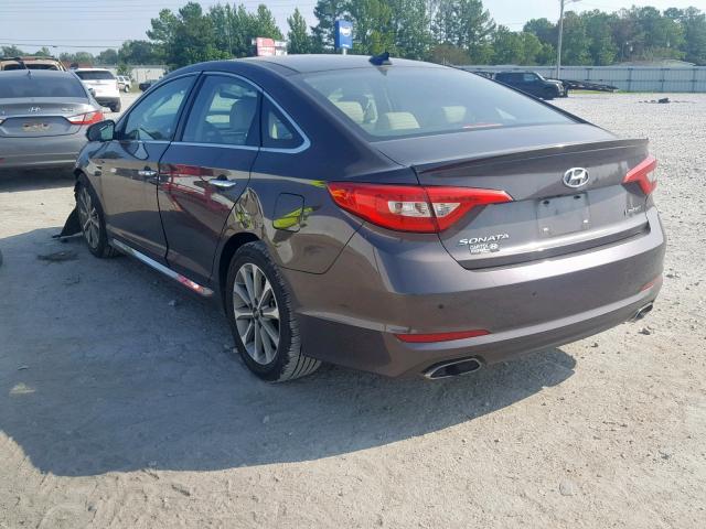 5NPE34AF1GH331870 - 2016 HYUNDAI SONATA SPO BROWN photo 3