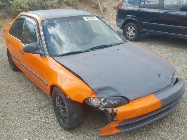 JHMEG8643SS017973 - 1995 HONDA CIVIC DX ORANGE photo 1