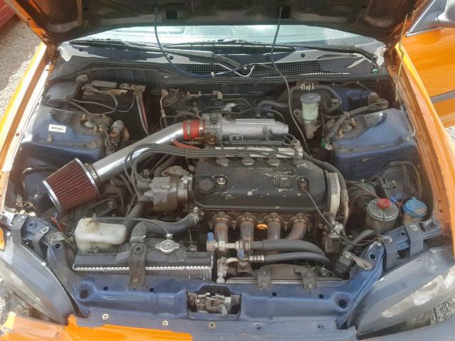 JHMEG8643SS017973 - 1995 HONDA CIVIC DX ORANGE photo 7