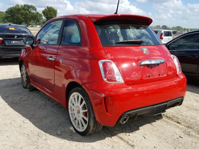 3C3CFFFH7FT667398 - 2015 FIAT 500 ABARTH RED photo 3