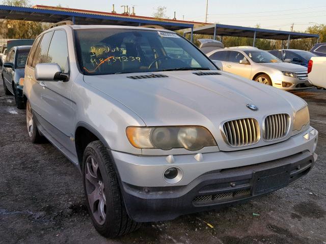 5UXFB33552LH30390 - 2002 BMW X5 4.4I SILVER photo 1