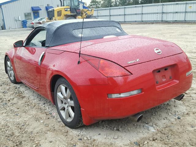 JN1AZ36AX5M756904 - 2005 NISSAN 350Z ROADS RED photo 3