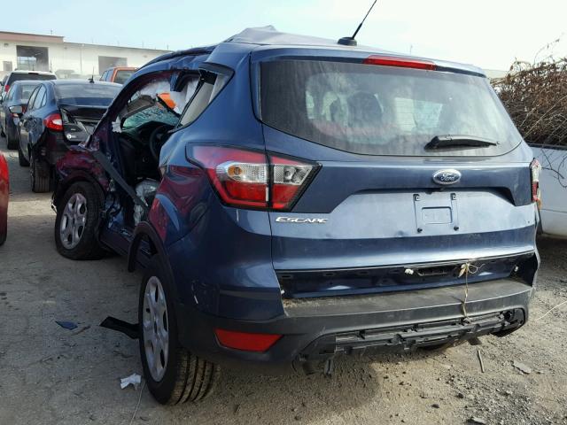 1FMCU0F73JUA60625 - 2018 FORD ESCAPE S BLUE photo 3