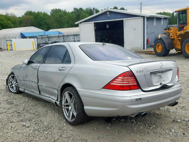 WDBNG74J03A377860 - 2003 MERCEDES-BENZ S 55 AMG GRAY photo 3