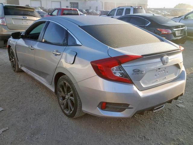 2HGFC2F80KH501819 - 2019 HONDA CIVIC SPOR SILVER photo 3