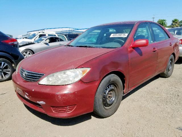 4T1BE32K75U423700 - 2005 TOYOTA CAMRY LE BURGUNDY photo 2