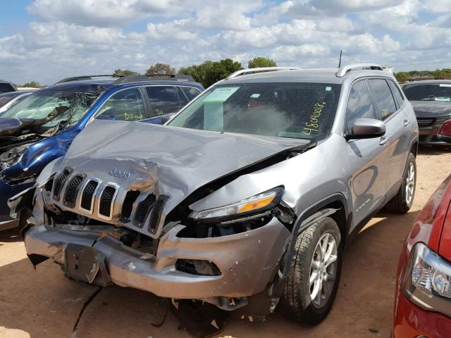 1C4PJLCB8GW167921 - 2016 JEEP CHEROKEE L SILVER photo 2