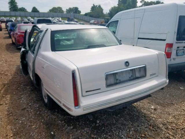 1G6KD54YXWU804076 - 1998 CADILLAC DEVILLE WHITE photo 3