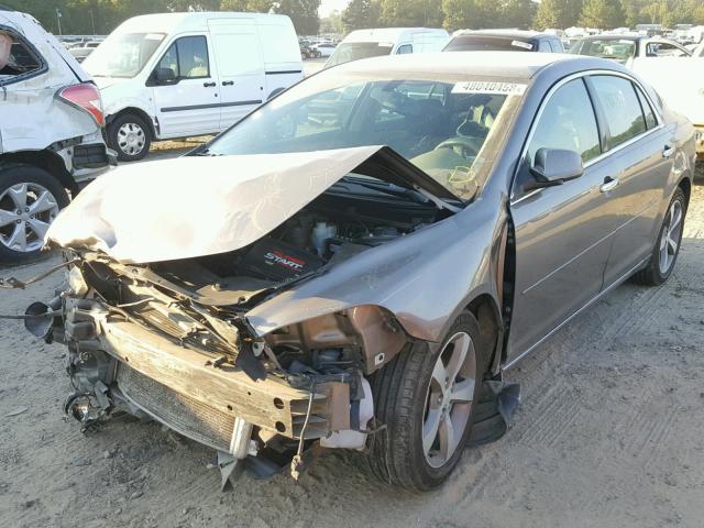 1G1ZC5E00CF137129 - 2012 CHEVROLET MALIBU 1LT GOLD photo 2