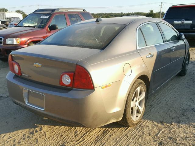 1G1ZC5E00CF137129 - 2012 CHEVROLET MALIBU 1LT GOLD photo 4
