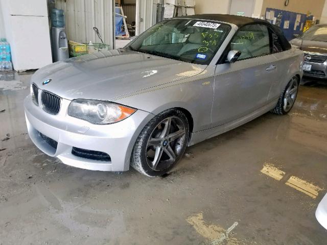 WBAUN93508VF55351 - 2008 BMW 135 I SILVER photo 2