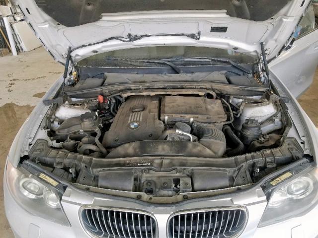 WBAUN93508VF55351 - 2008 BMW 135 I SILVER photo 7