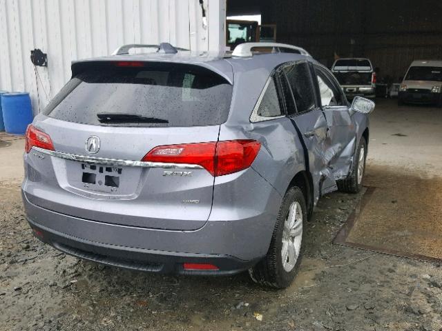 5J8TB4H56EL003023 - 2014 ACURA RDX TECHNO BLUE photo 4