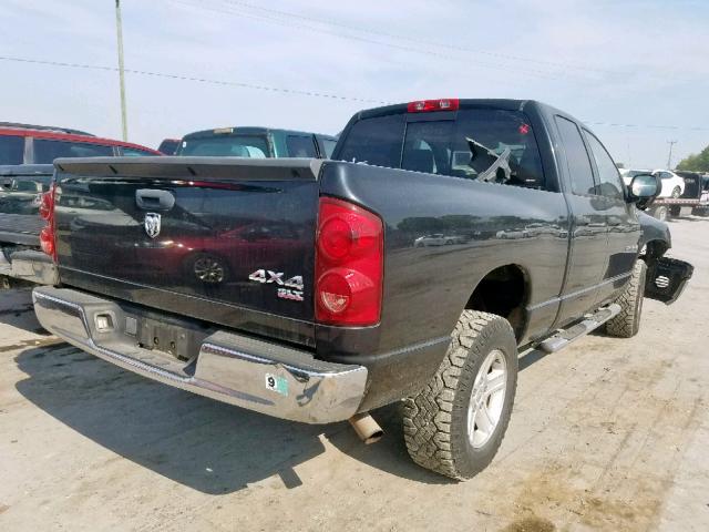 1D7HU18297S231048 - 2007 DODGE RAM 1500 S BLACK photo 4