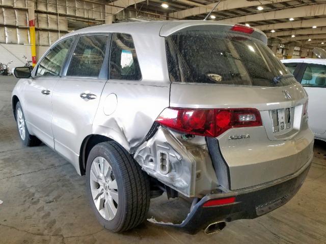 5J8TB1H57AA005058 - 2010 ACURA RDX TECHNO SILVER photo 3