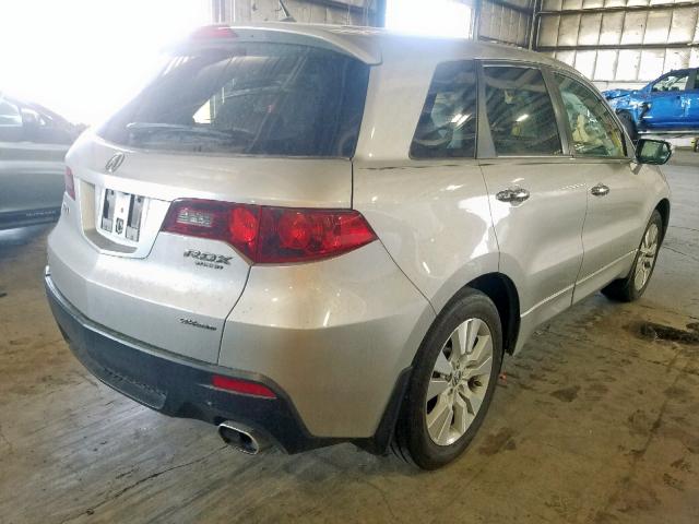 5J8TB1H57AA005058 - 2010 ACURA RDX TECHNO SILVER photo 4